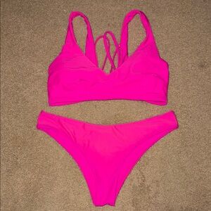 Vibrant Pink Bikini Set
